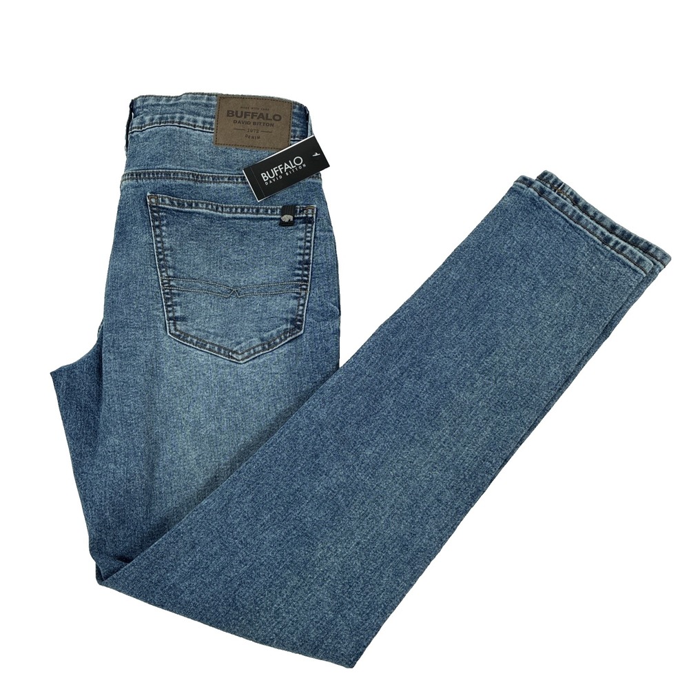 New Mens Buffalo David Bitton Slim Ash Stretch Jeans Size 32x32 NWT $109